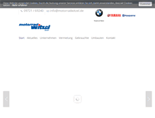 Tablet Screenshot of motorradwitzel.de